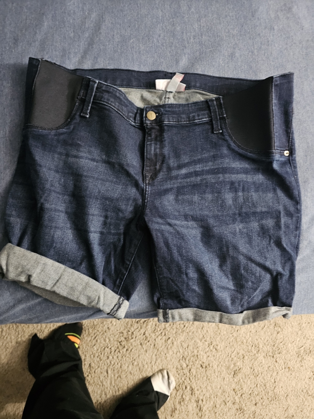 Isabel Maternity by Ingrid & Isabel Dark Blue Slim Straight Jeans - Picture 3 of 3